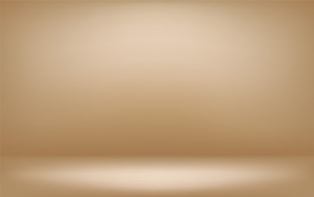 Empty illuminated golden studio with soft lightのイラスト素材