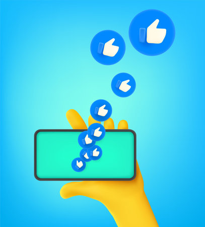 Make reaction with thumbs up in internet