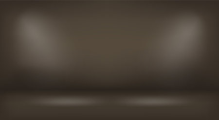 Illuminated interior with projectors. vector 3d illustrationのイラスト素材