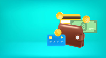 payment concept. Vector banner with copy spaceのイラスト素材