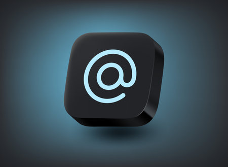 Internet postage app concept. Vector 3d illustrationのイラスト素材