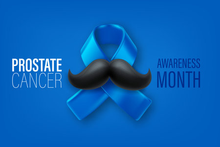 Prostate cancer awareness month. 3d vector illustrationのイラスト素材