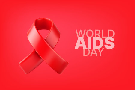 World AIDS awareness day concept.のイラスト素材