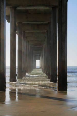 pier perspectiveの写真素材