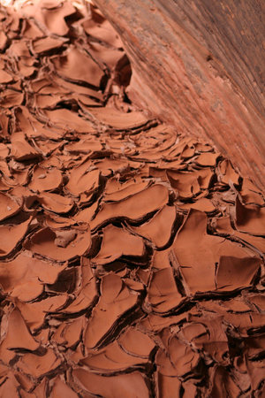 muddy textureの写真素材