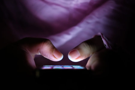 Close up of women use smart phoneの写真素材