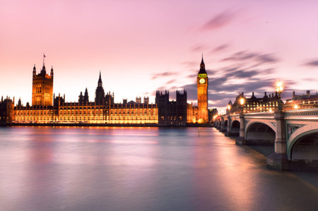 The Big Ben in London and the House of Parliament at early morning