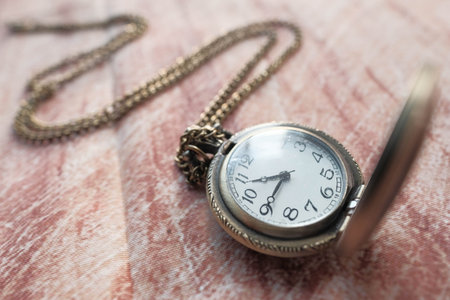 old pocket watch mechanics close up strip