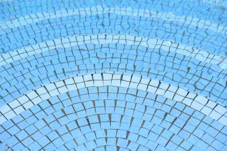 Close up of swimming pool water at morningの写真素材