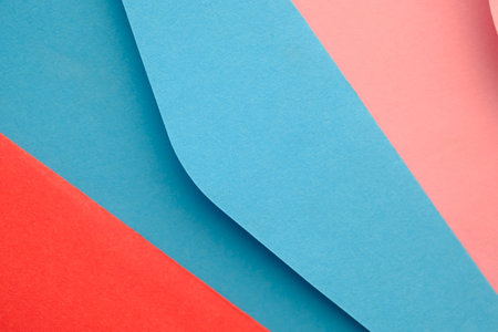 Close up of colorful envelope on table