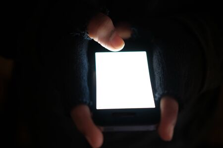 hacker stealing data, data privacy threat conceptの写真素材