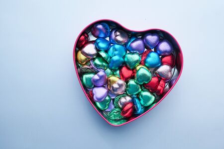 Close up of heart shape candy , valentine day concept.の写真素材