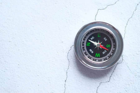 Compass isolated on a white backgroundの写真素材