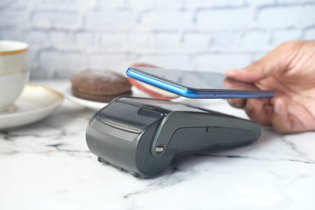 making contactless payment with smart phone