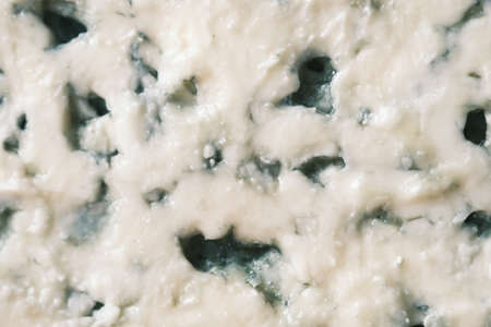 detail shot of blue cheese on tableの写真素材