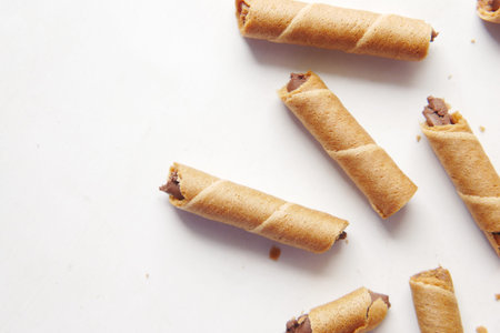 detail short of wafer roll chocolate