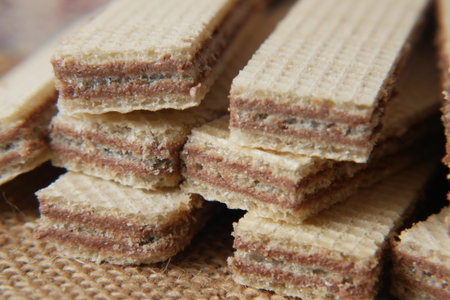 detail short of wafer roll chocolate