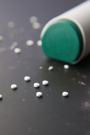 artificial sweetener container on table