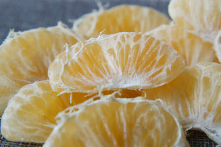 Yellow Lemon on white background with copy space .の写真素材