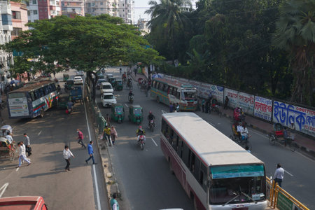 dhaka bangladesh 24th may 2021 .people and traffic moving in crowded