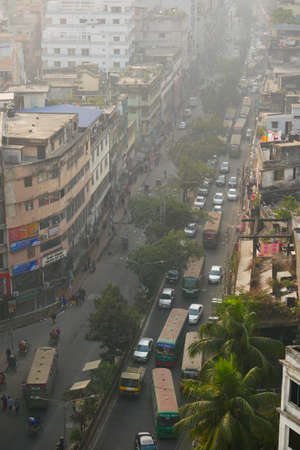 dhaka bangladesh 24th may 2021 .people and traffic moving in crowdedのeditorial素材