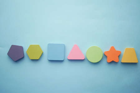 Geometric shapes for games and children learning.の写真素材