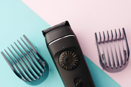 hair-clipper on close background close upの写真素材