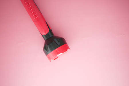 a tourch light against red background,の写真素材
