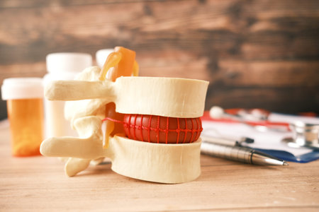 sample of Spinal cord on clinic desk