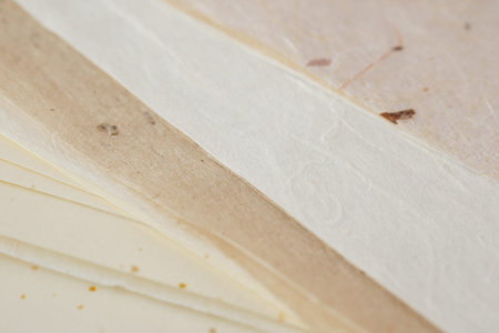 close up of many craft papers