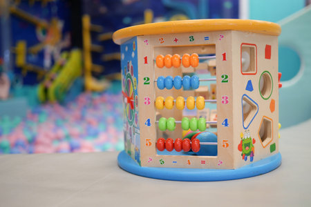 counting math learning toy on table