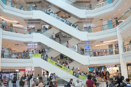 singapore 12 june 2022. inside of plaza singapore shopping mallのeditorial素材