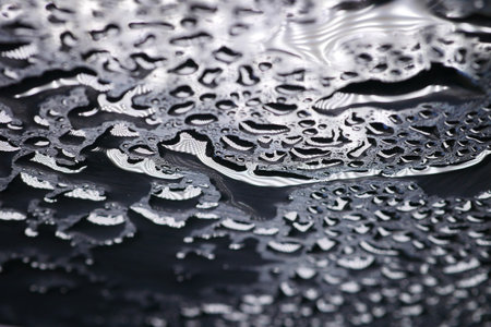 Rain drops on window , rainy dayの写真素材