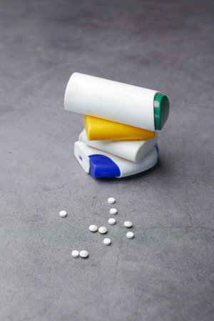 artificial sweetener container on table