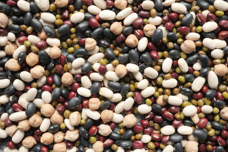 close up of mixed beans in a bowl