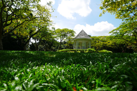 Singapore 11 june 2022. Singapore Botanic Gardens Band stand landmarkのeditorial素材