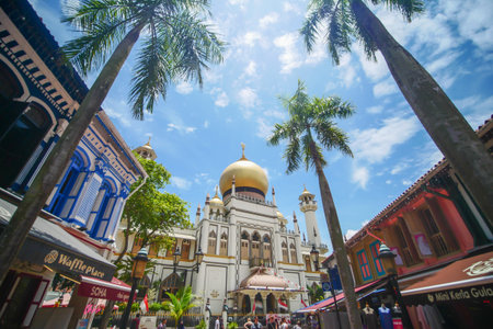 Singapore 1 june 2022. street view of Masjid Sultan in singaporeのeditorial素材