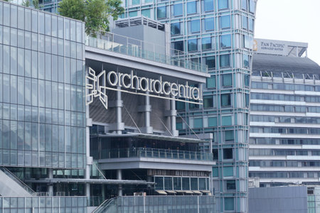 SINGAPORE 12 june 2022. orchard central sing in a shopping mall,のeditorial素材