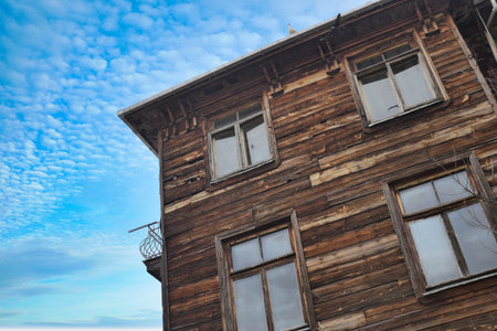 Old abandoned house in turkey.の写真素材