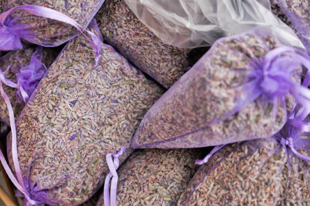 Dry Lavender Bunches Close up ,の写真素材