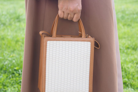 women with stylish casual purseの写真素材