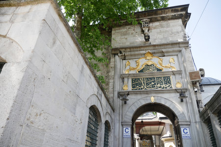 turkey istanbul 22 may 2023. interior of Eyup Sultan mosque in istanbulのeditorial素材