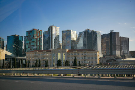 turkey istanbul 12 june 2023. financial and residential buildings at morningのeditorial素材