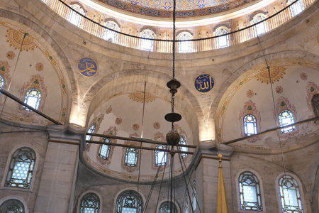 turkey istanbul 22 may 2023. interior of Eyup Sultan mosque in istanbulのeditorial素材