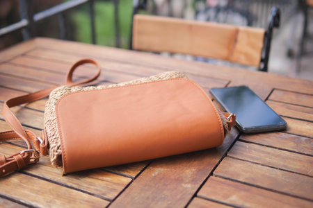 Hand made eco-friendly water hyacinth women bagの写真素材