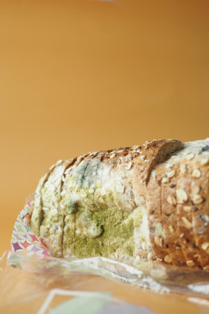 bread with mildew. Spoiled productsの写真素材