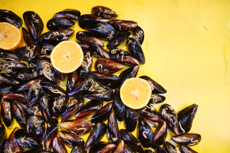 Fresh Black Shell Recipe With Lemon Turkish Food