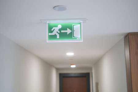 emergency exit door at super market ,