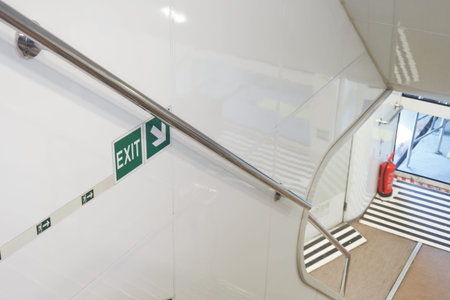emergency exit door at super market ,