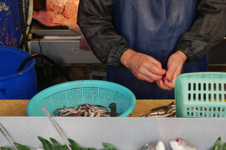 Cleaning fish for further cooking